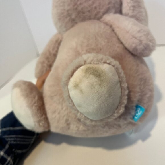 Manhattan Toy Company 11" Pink Chubby Plush Easter Bunny Lop Ear Rabbit 2018 - Picture 13 of 16